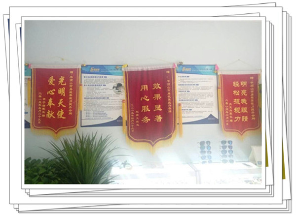 易視界里家長(zhǎng)贈(zèng)送的錦旗