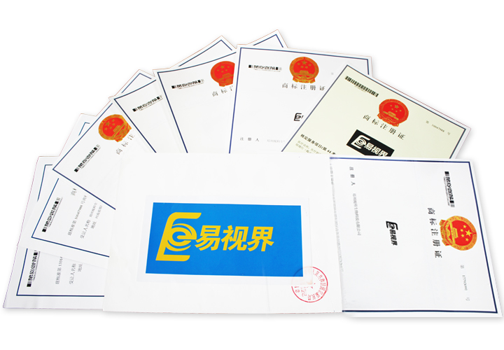 易視界商標(biāo)注冊(cè)證書(shū)